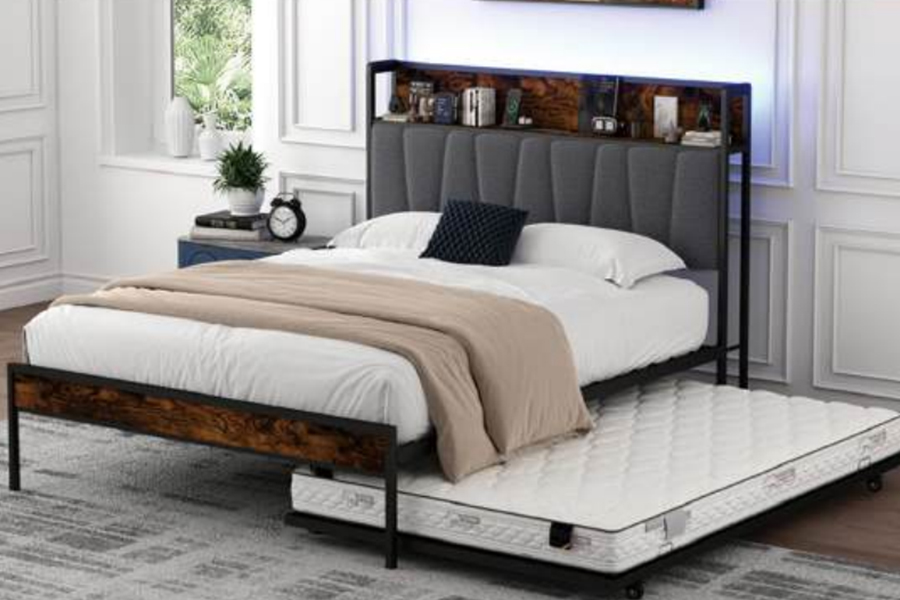 4550-1U Bunk Metal Industrial-Style Bed Frame