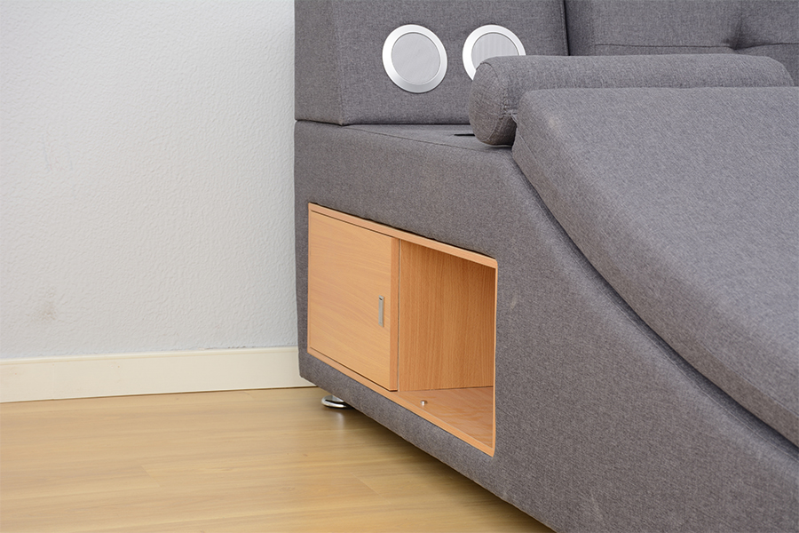 1550 Bluetooth Speaker Upholstered Integrated Otium Bed Artus