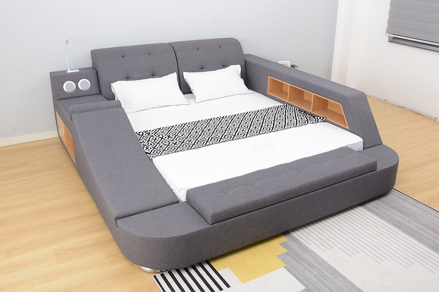 1550 Bluetooth Speaker Upholstered Integrated Otium Bed Artus