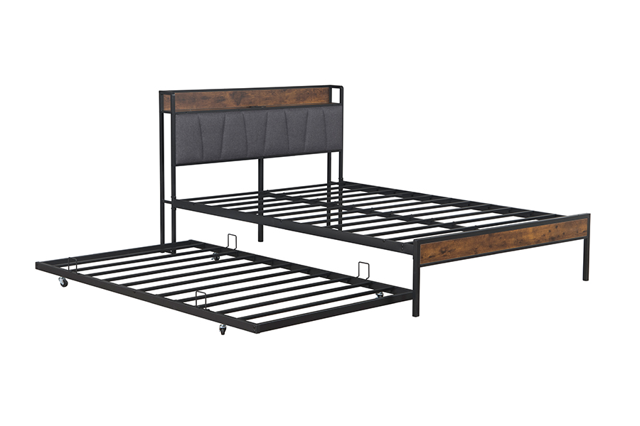 4550-1U Bunk Metal Industrial-Style Bed Frame