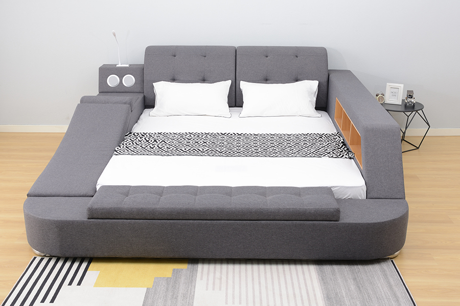 1550 Bluetooth Speaker Upholstered Integrated Otium Bed Artus