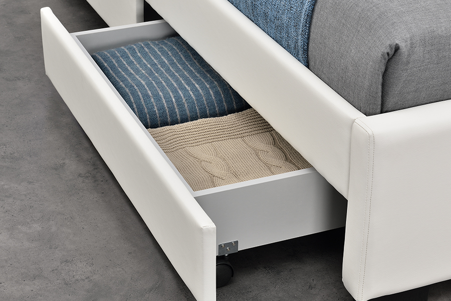 1894-1DS Bluetooth Orator Upholstered Audio-Visual Storage Bed Frame