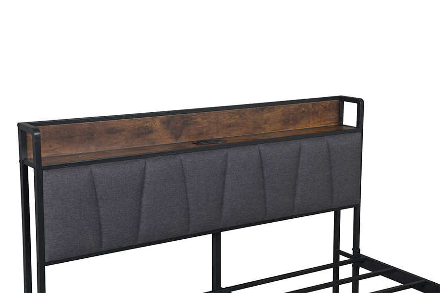 4550-1U Bunk Metal Industrial-Style Bed Frame