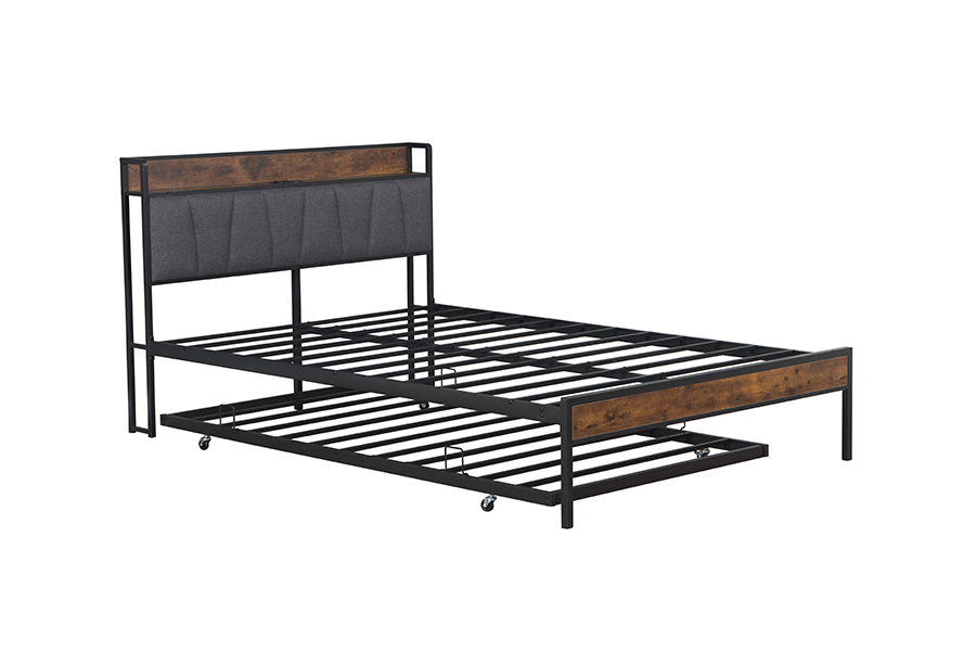 4550-1U Bunk Metal Industrial-Style Bed Frame