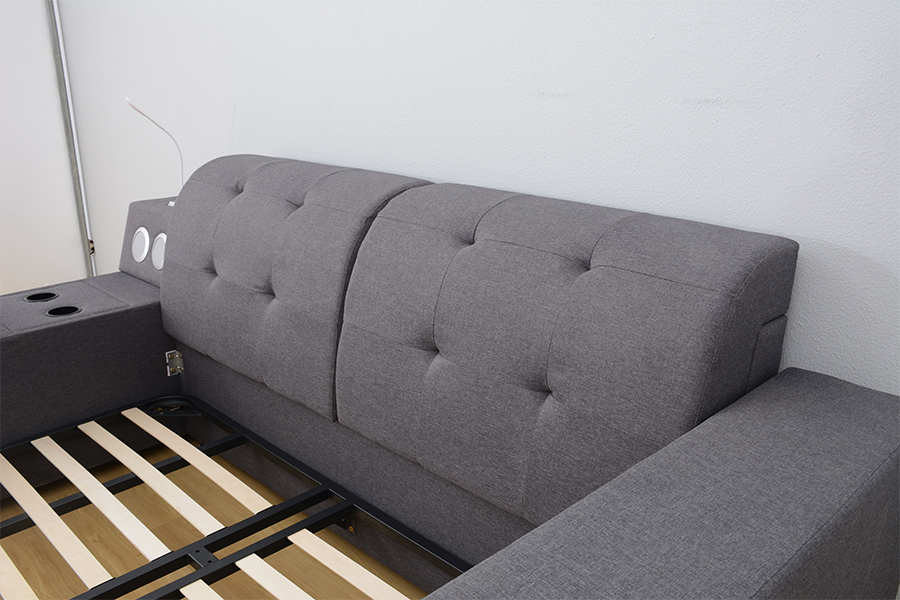 1550 Bluetooth Speaker Upholstered Integrated Otium Bed Artus