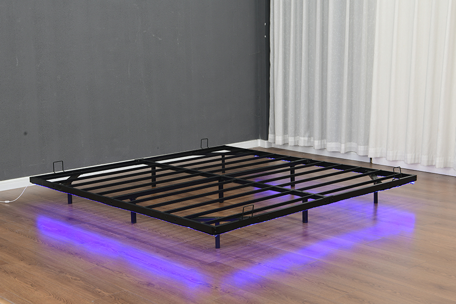 4600 Floating Metal Light Strip Bed Frame