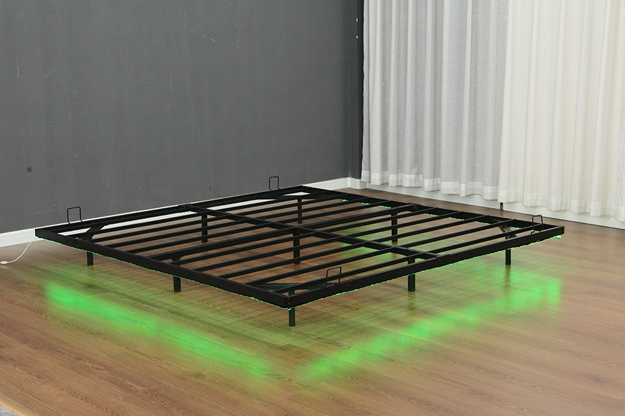 4600 Floating Metal Light Strip Bed Frame
