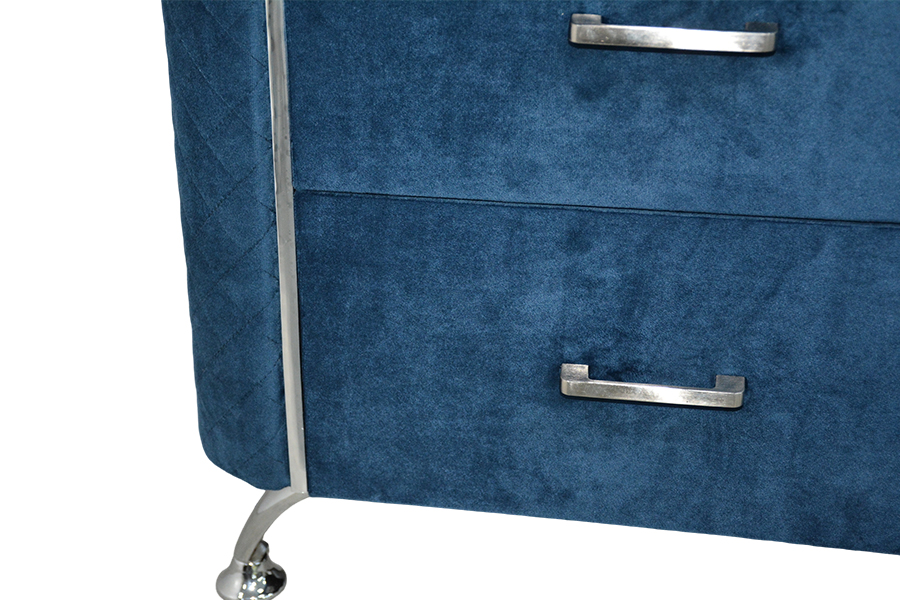WSS954 Diamond Velvet Nightstand / Bed Tabulam