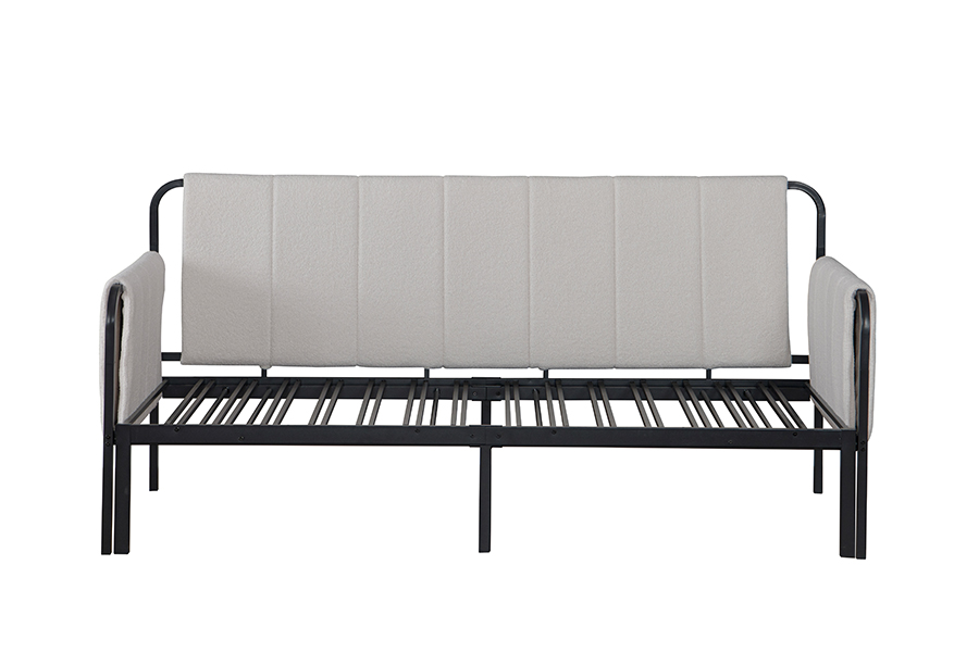 4712 Trundle Lamb Wool Fabric Sofa bed