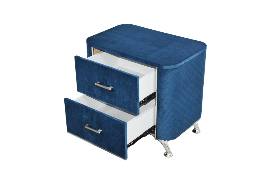 WSS954 Diamond Velvet Nightstand / Bed Tabulam