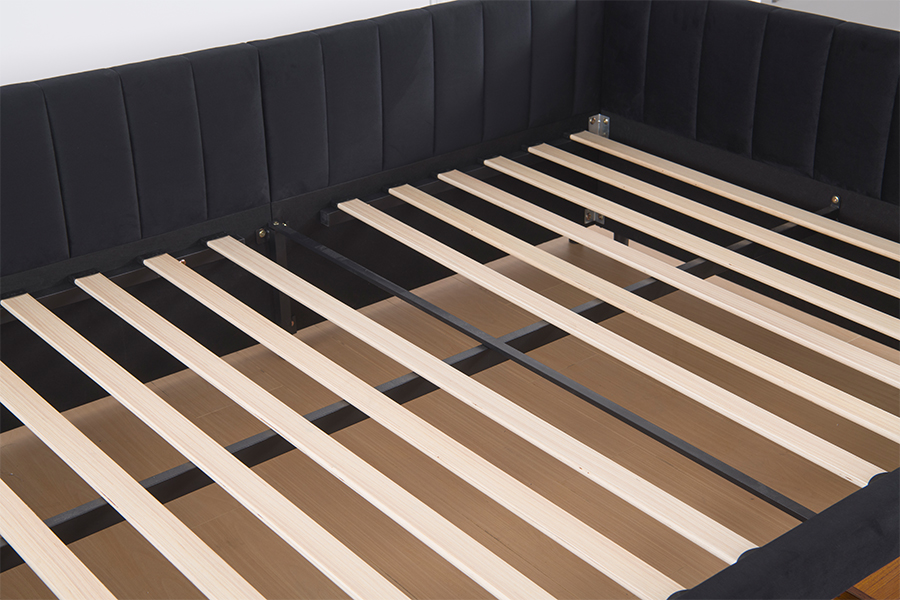 4856D Repono Velvet Sofa Bed pro spatiis parvis
