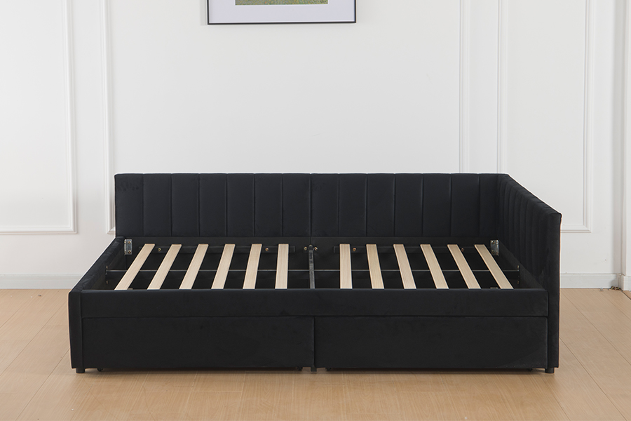 4856D Repono Velvet Sofa Bed pro spatiis parvis