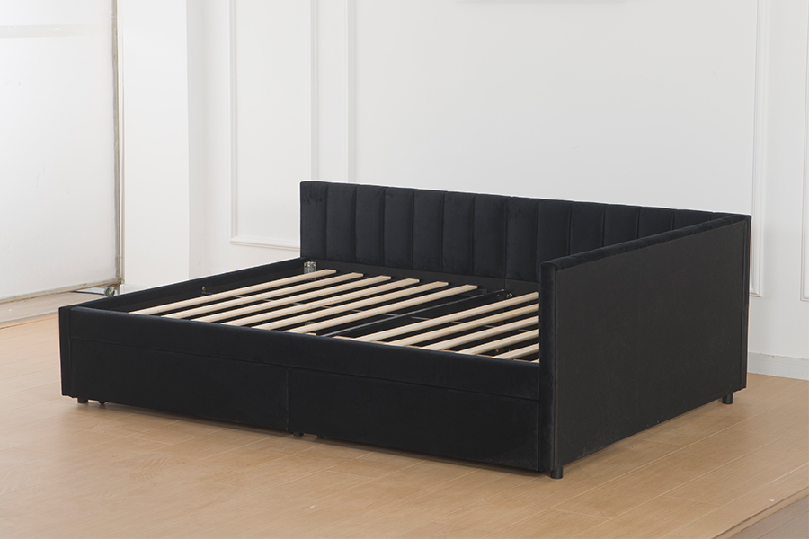4856D Repono Velvet Sofa Bed pro spatiis parvis
