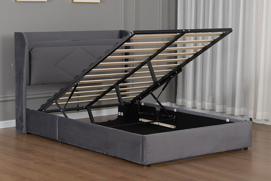5005-1-3GU Adjustable and Eco-friendly Upholstered Hydraulic storage Bed Artus