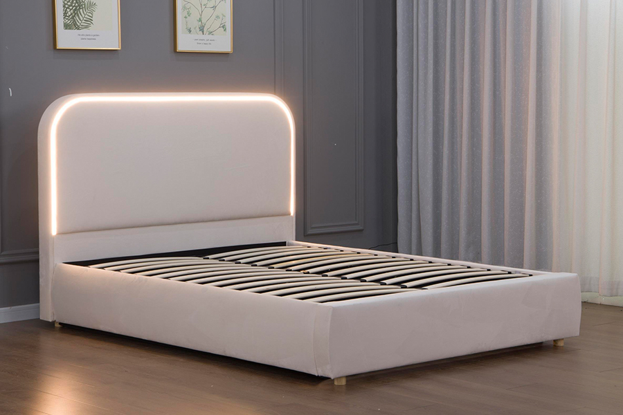 5032-1G ligneus curvus Headboard DUXERIT ascensum Bed Artus