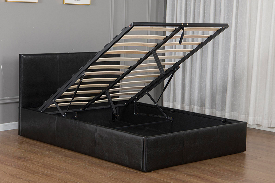 5030G Modern Black Faux Leather Upholstered at lectus Frame