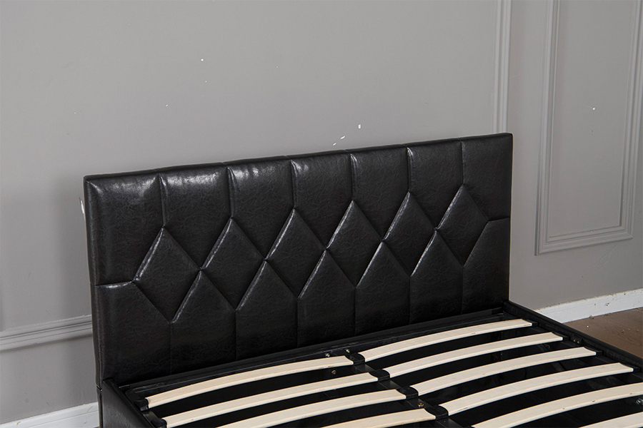 5031G No diamond-shaped bed foot USB Upholstered Bed Frame