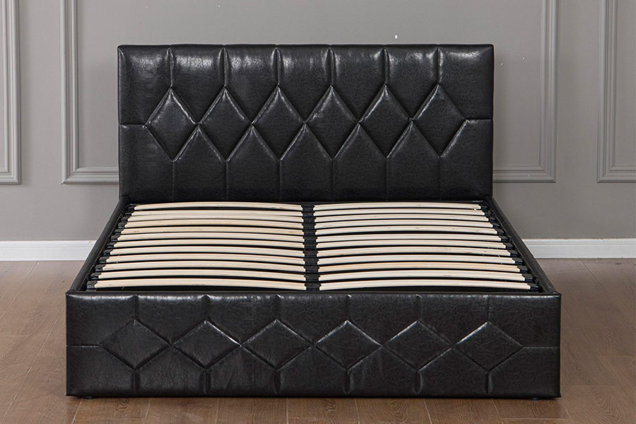 5031G No diamond-shaped bed foot USB Upholstered Bed Frame