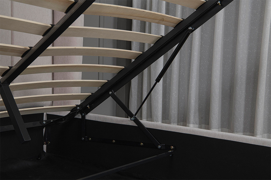 5001G Bonitas PU Leather Upholstered Hydraulic PRAECLUSIO Bed Frame