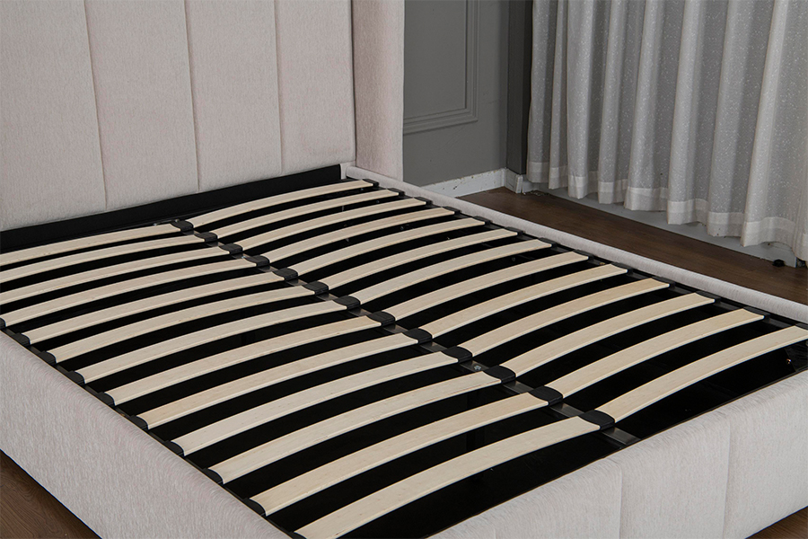 5001G Bonitas PU Leather Upholstered Hydraulic PRAECLUSIO Bed Frame