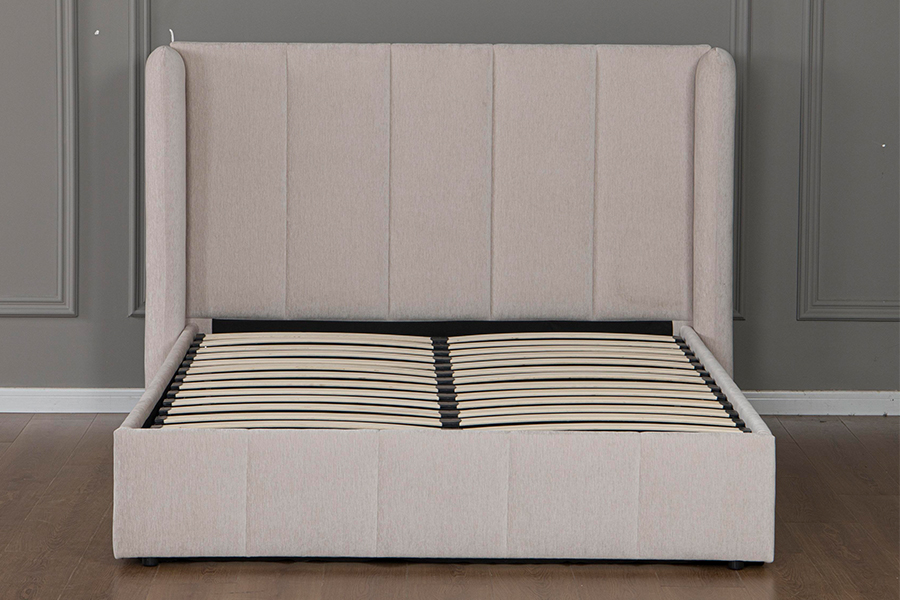 5001G Bonitas PU Leather Upholstered Hydraulic PRAECLUSIO Bed Frame