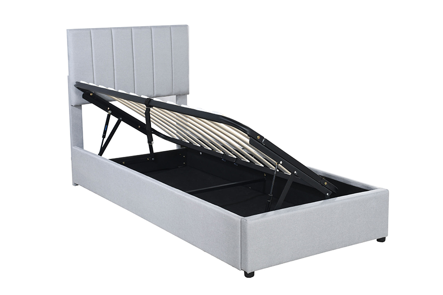 N16 Modern Grey Fabric Liftable Repono munus ascensum Storage Bed Frame