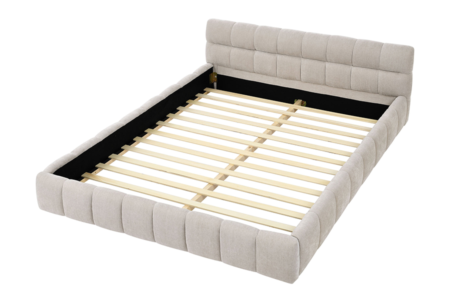 N11 Modern square design Comfortable and adjustable Upholstered Bed Frame
