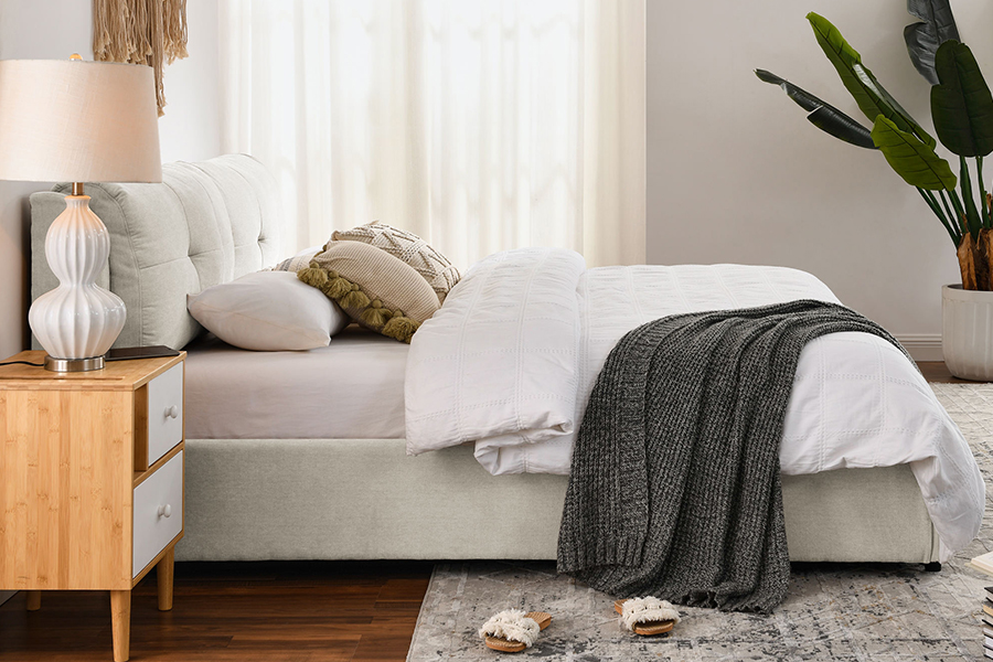 N10 Environmentally amica et durabilis Upholstered at Bed Frame