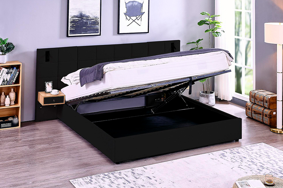 N6 Adjustable Lect Frame Soft Bed Material DUXERIT Upholstered Bed Frame