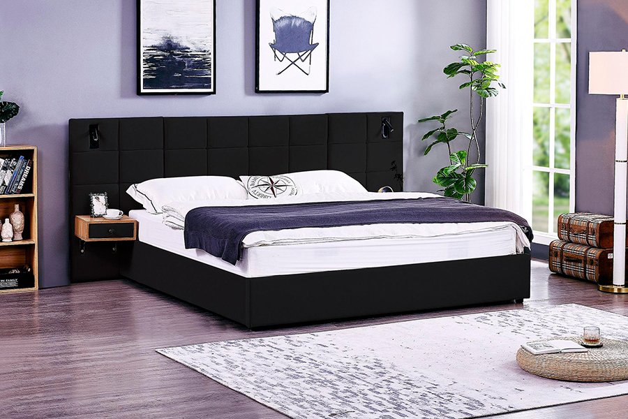 N6 Adjustable Lect Frame Soft Bed Material DUXERIT Upholstered Bed Frame