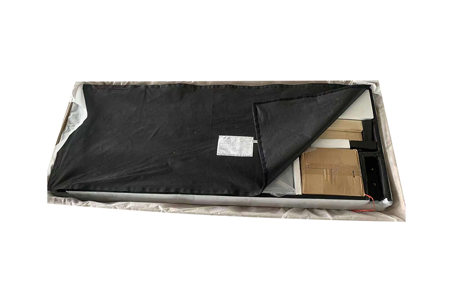 N7 Grey Fabric Button Tufted Headboard ascensum Bed