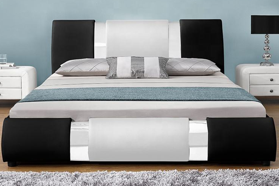 1146 Cushion filo argenteo ornata ascensum Bed .