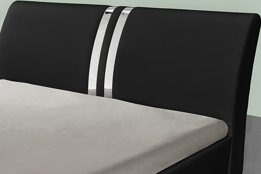 1143 Modern Nordic style PU Leather Double Bed Upholstered Bed