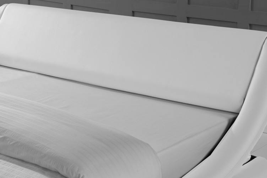 1140 ligneus PU Synthetica Leather Bed Frame ascensum cubile