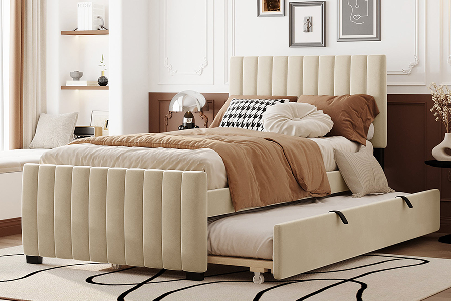 N9 Dura Eco-amica Trundle Bunk ascensum Bed Frame