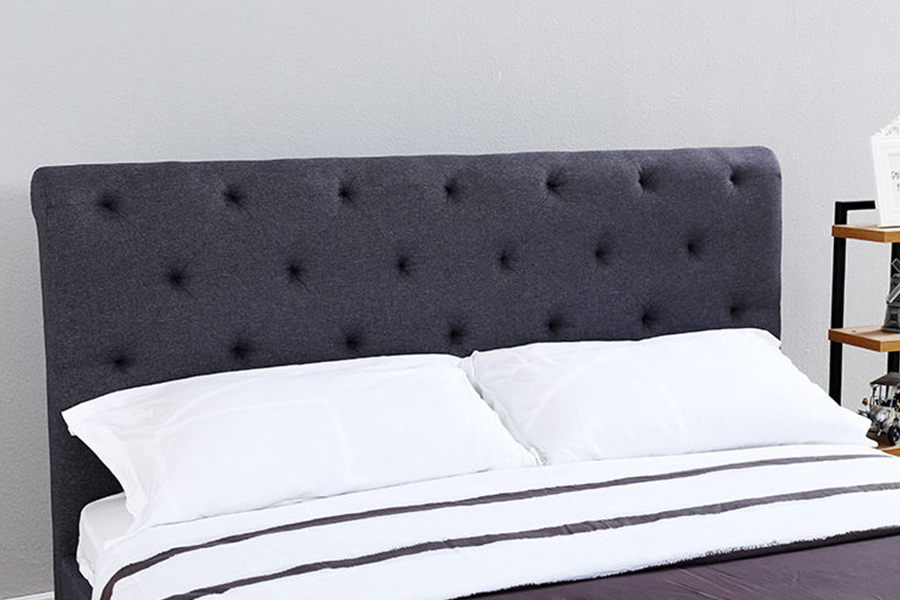 MCCCVII Brown caespitosi lineis Upholstery Upholstered PRAECLUSIO Bed Artus