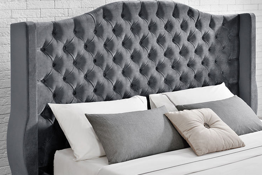 1268 Luxuria Style Fabric upholstery Upholstered Bed