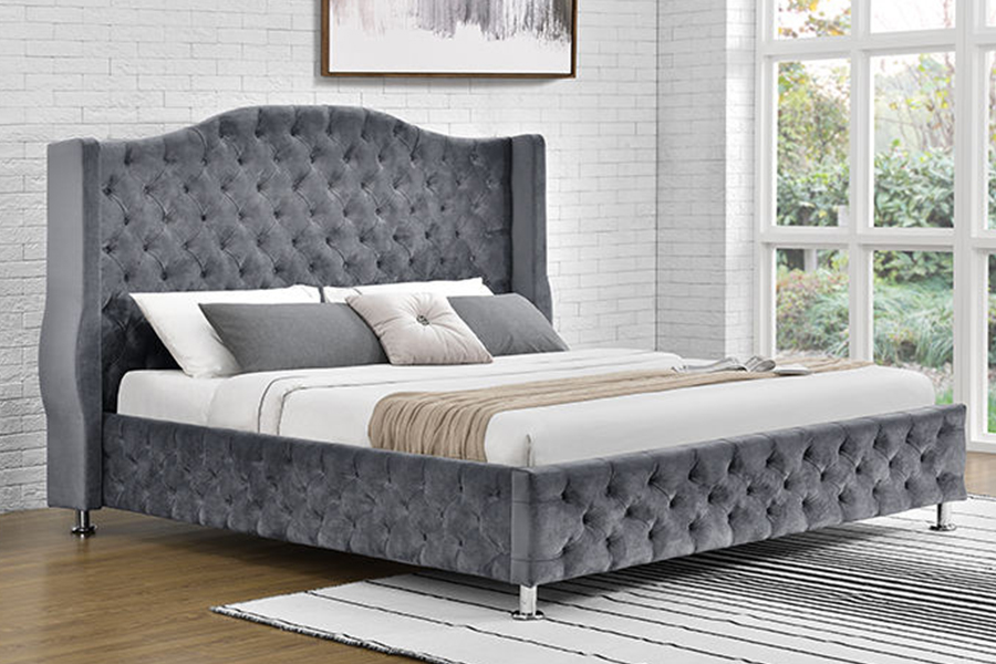 1268 Luxuria Style Fabric upholstery Upholstered Bed