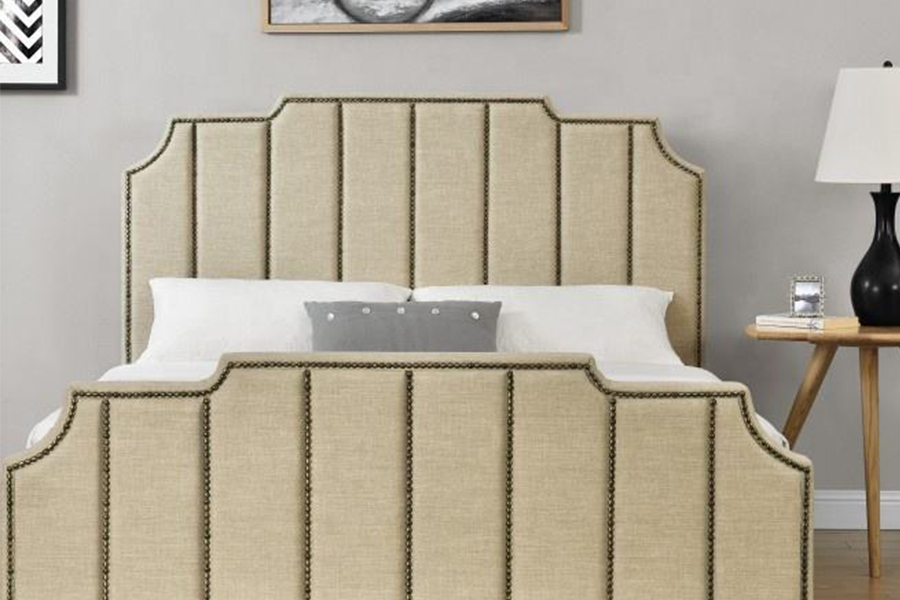 1205 holoserica Fabric Duplex Bed Frame Upholstered Bed