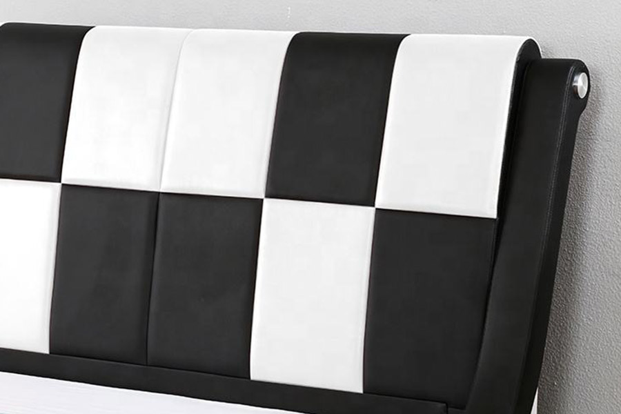 1443 Duplex rex Size PU Synthetic Leather Upholstered Bed