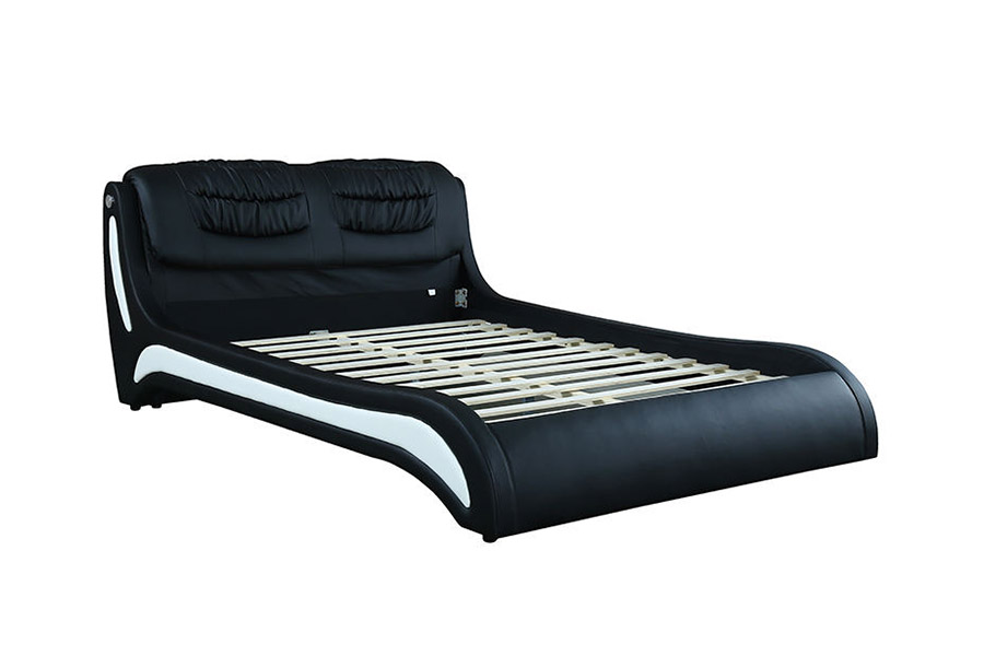 1441 Modern Minimalist Design Leather Bed Upholstered Bed