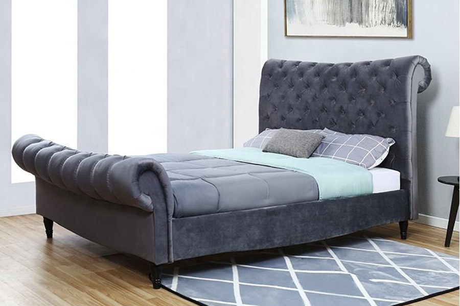 1393 Luxuria High Headboard Sleigh Bed ascensum Bed