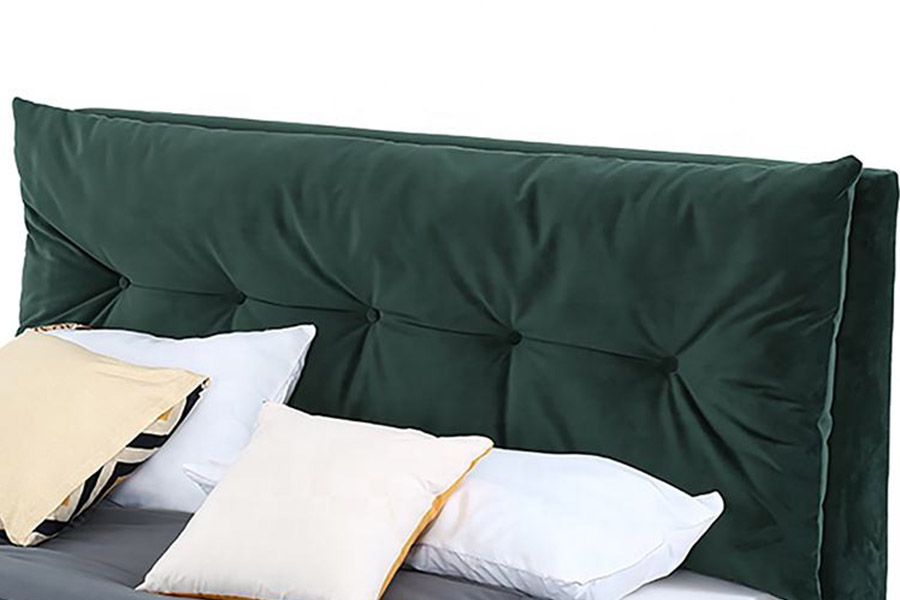 1392 Modern Simple Style Velvet Fabric ascensum Bed
