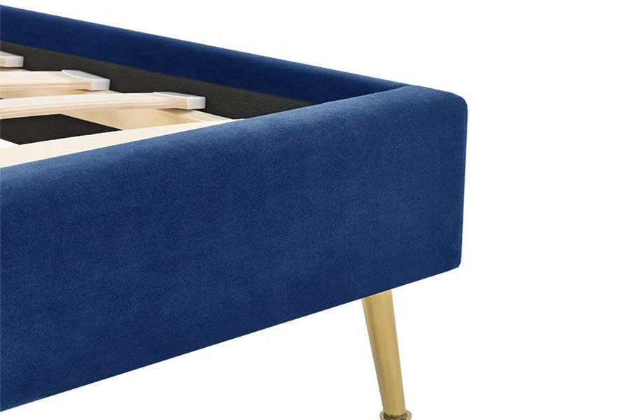 1358 Eleganter Simple Fabric Lectus ascensus Bed
