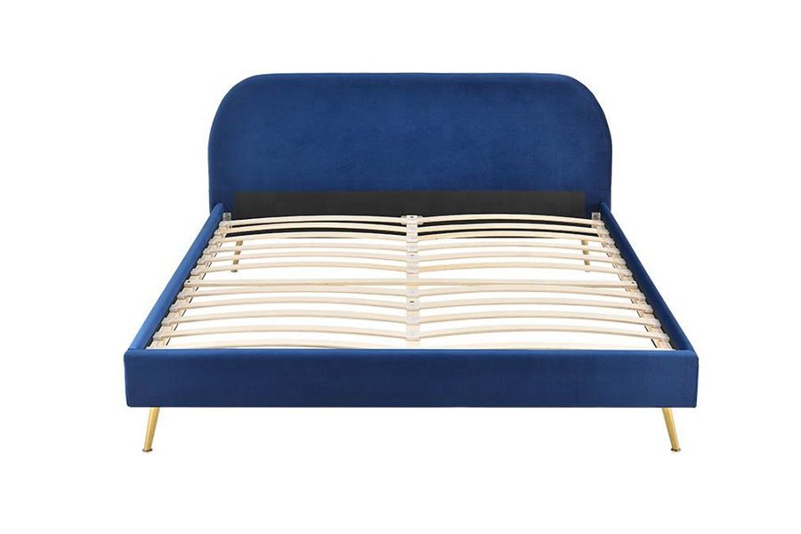 1358 Eleganter Simple Fabric Lectus ascensus Bed
