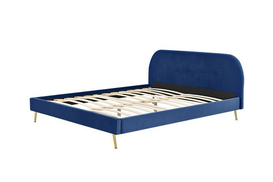 1358 Eleganter Simple Fabric Lectus ascensus Bed