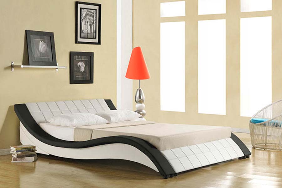 MDCCCXL Ordo Curvarum Design Leather Upholstered Bed