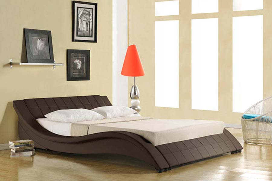 MDCCCXL Ordo Curvarum Design Leather Upholstered Bed
