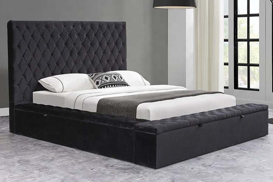 1578 Wooden Panel et caespitosi Headboard ascensum Bed