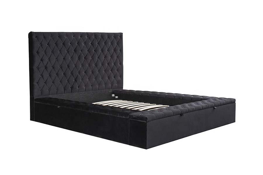 1578 Wooden Panel et caespitosi Headboard ascensum Bed